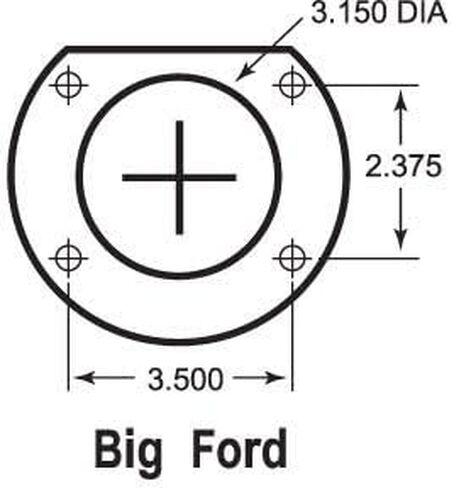 Big Ford Old -Old 1/2 "لوحات Retainer Plates for Ford 9" - 1 زوج in Saudi Arabia