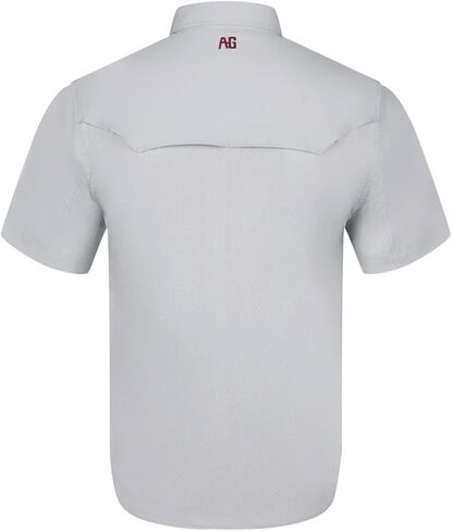 زر القميص القصيرة للرجال ، وقميص عمل للأداء للتنفس للمزارعين ومربي الماشية مع UPF30 in Kuwait