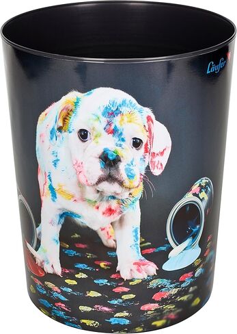 Runner trash, 13 litre trash can, Perfect for the nursery, Round, Sturdy Plastic, Horses on the beach in Saudi Arabia