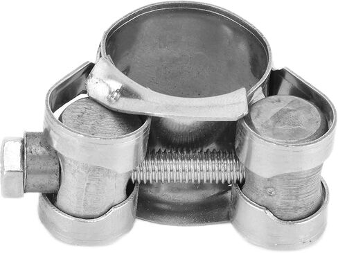 20Pcs Hose Clamp, 201 Stainless Steel Mini Hose Tube Clip, Fuel Injection Hose Clamps for Motor Vehicle Petrochemical Pharmaceutical(20-22mm) Mini Stainless Steel Hose Clamps in Saudi Arabia