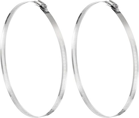 uxcell 60 Pcs Hose Clamps, Stainless Steel 5/8"- 1"(16-25mm) Adjustable Worm Gear Drive Hose Clamps Pipe Clamp for Plumbing Dishwasher Automotive Washing Machine, Silver in Saudi Arabia