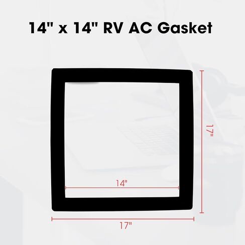 14 "x14" استبدال حشية مكيف الهواء RV ، حشية RV AC من قطعة واحدة ومجموعة ختم ، ختم RV A/C مقاوم للتسرب ، مجموعة ختم السقف RV للمقطورة ، Van 1PC in Kuwait