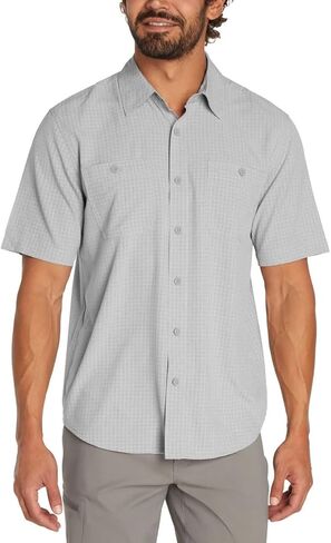 Orvis Men's UPF 30 Relaxed Fit Quick-Dry Short Sleeve Woven in Saudi Arabia