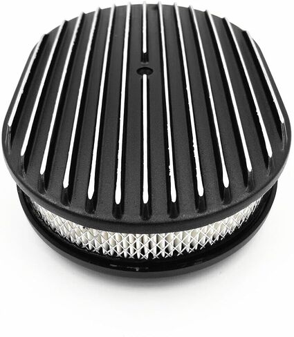 UnionHub 12 "" Oval Black Aluminium Cleaner Cleaner Cleaner Cleaner Cleaner Cleaner Classic Chevy Ford Hot Rod ، LN.706-B in Kuwait