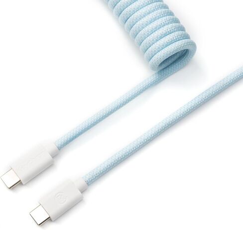 Keychron Custom Coiled Aviator USB Cable - Yellow in Saudi Arabia