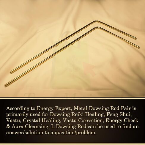TREEMAISON CORONATING Homes زوج من قضبان التغطيس النحاسية الكاملة لمدقق الطاقة Aura، Vastu، Feng Shui، Reiki، Dowser Master Divining Rods in Kuwait