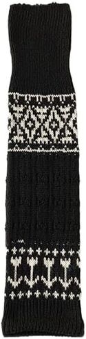 Y2K Jacquard Knit Leg Warmers Vintage Thick Warm Slouch Socks Fairy Grunge Thermal Leg Cover Punk Harajuku Streetwear in Saudi Arabia