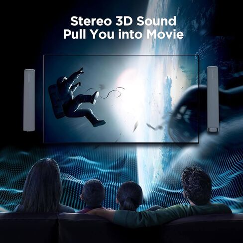 USB Wired Soundbar, 12 inch Portable Soundbar, Desktop Soundbar USB Powered in Saudi Arabia