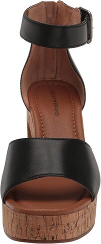 Lucky Brand Women's Himmy Sculpted Wedge Sandal, True Vachetta, 10 in Saudi Arabia