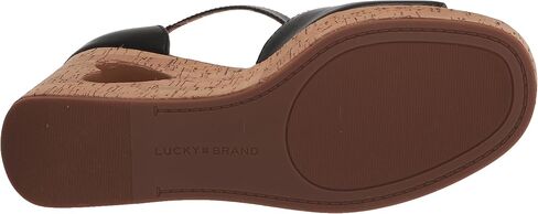 Lucky Brand Women's Himmy Sculpted Wedge Sandal, True Vachetta, 10 in Saudi Arabia