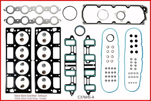 RERING KIT W/Full GASKET SET RINGS FITS: 2007-2008 CHEVROLET GMC CADILLAC 6.2L 6200 V8 Vortec L92 L94 in Saudi Arabia