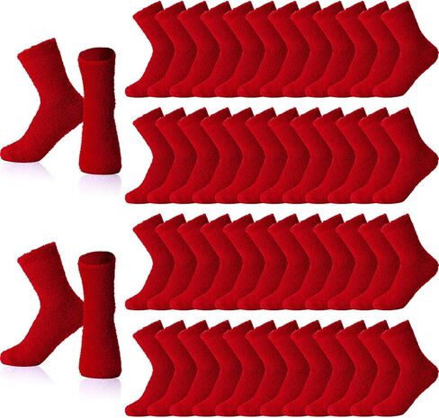 Handepo 60 أزواج من النساء الجوارب غامضة الجزء الشتاء دافئ طاقم ناعم رقيق الجوارب النسي إلى الهدايا الداخلية عيد الميلاد in Kuwait