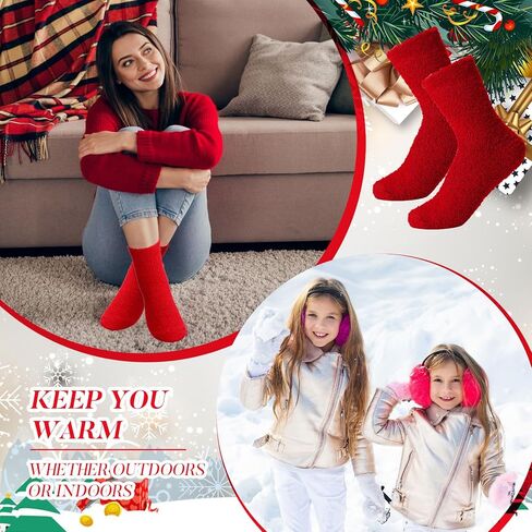 Handepo 60 أزواج من النساء الجوارب غامضة الجزء الشتاء دافئ طاقم ناعم رقيق الجوارب النسي إلى الهدايا الداخلية عيد الميلاد in Kuwait