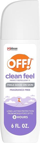OFF! Clean Feel Insect Repellent Spritz with 20% Picaridin, Bug Spray with Long Lasting Protection from Mosquitoes, Feels Good on Skin, 6 oz in Saudi Arabia