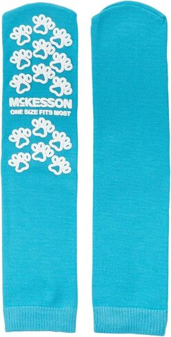 جوارب McKesson Slipper ، جوارب قبضة غير قابلة للانزلاق ، مطبوعات مخلب ، Teal ، حجم واحد يناسب أكثر ، 96 زوجًا in Saudi Arabia