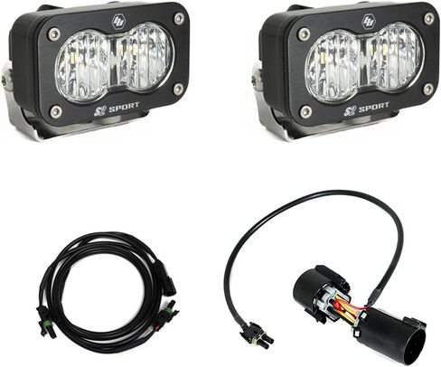 Baja Designs S2 Sport LED مجموعة الضوء العكسي لفورد Super Duty Truck 23-ON مع HITCH HARNESS in Saudi Arabia