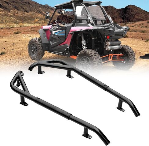 HAKA TOUGH Nerf Bars Rock Sliders for 2014-2022 Polaris RZR XP4 1000 / RZR 4 900 /XP 4 Turbo, 4 Seater Heavy Duty Side Steps Mud Tree Kickers Accessories in Saudi Arabia