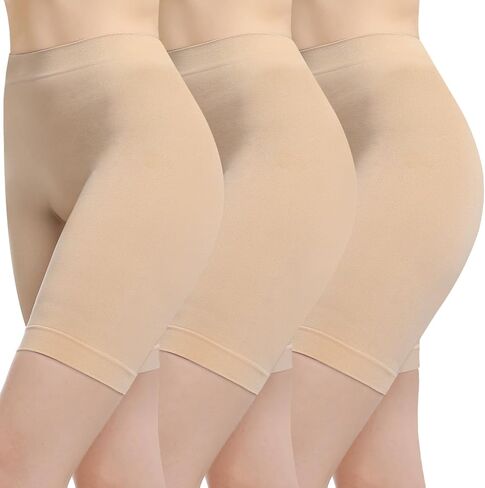 Women's Slip Shorts for Under Dresses Anti Chafing High Waisted Seamless Smooth Shorts in Kuwait
