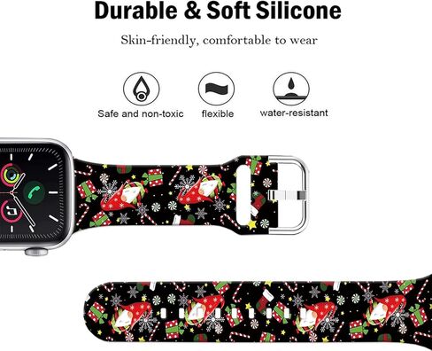 Compatible with Apple Watch Band Hello K Sweet Pink 38mm 40mm 41mm,Soft Silicone Kawaii Cute Strap Compatible with iWatch Series SE 9 8 7 6 5 4 3 2 1 Kids Girls Women in Saudi Arabia
