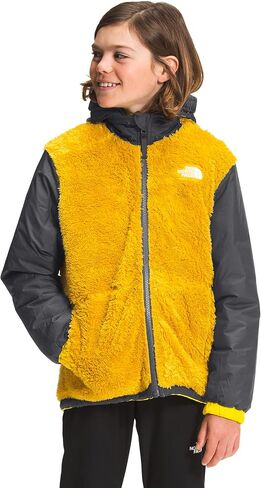 THE NORTH FACE Boys' Reversible Mount Chimbo Full Zip Hooded Jacket, Lightning Yellow, Small in Saudi Arabia