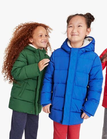 Primary Kids Parka Puffer Coat, Water-Repellent and Windproof, Made with 100% Recycled Materials in Saudi Arabia