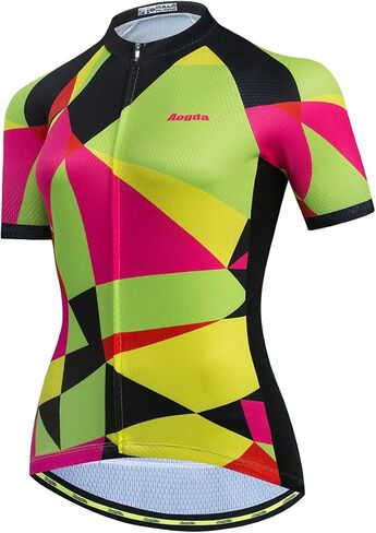 Aogda Cycling Jerseys Women Bike Tops Team Biking Shirts Bicycle Clothing in Kuwait