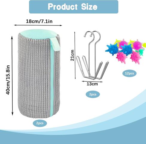 Shoe Washing Machine Bag- Reusable Shoe Washing Machine Bag, With 2 Drying Racks 12 Cleaning Ball, Sneaker Tennis Shoe Cleaner Kit, Quick Clean for Busy Families(Yellow 2pcs) in Saudi Arabia