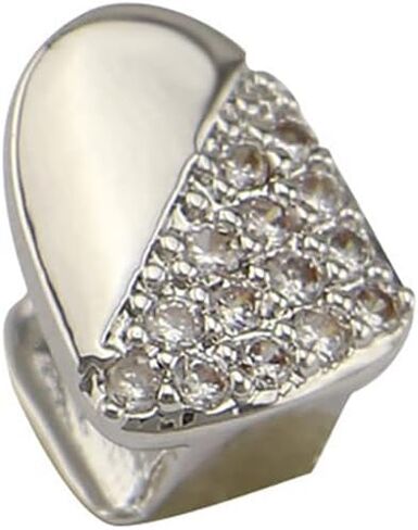 3 PCS 18K الذهب المطلي بالماس Grillz Grillz Hip Hop Teath Grillz Caps شوايات واحدة لشوايات الأسنان الخاصة بك مجموعة للرجال مغني الراب Cosplay in Kuwait