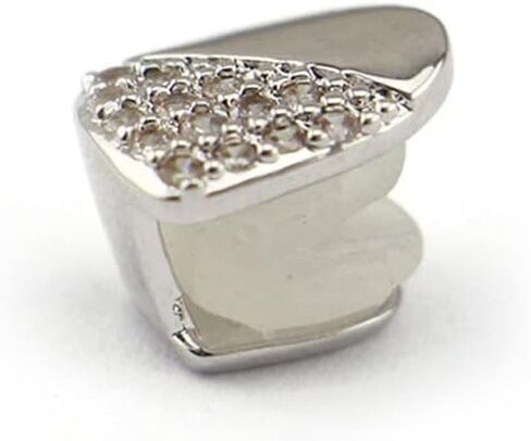 3 PCS 18K الذهب المطلي بالماس Grillz Grillz Hip Hop Teath Grillz Caps شوايات واحدة لشوايات الأسنان الخاصة بك مجموعة للرجال مغني الراب Cosplay in Kuwait