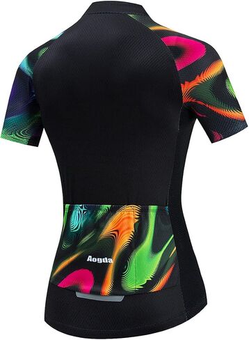 Aogda Cycling Jerseys Women Bike Tops Team Biking Shirts Bicycle Clothing in Kuwait
