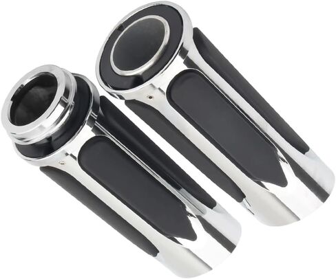 MACHSWON Hand Grips, 1 Pair 25mm Motorcycle Handlebar Grip Thruster Grip, Compatible with Harley Dyna FXDLS 2016-2017 (Black) in Saudi Arabia
