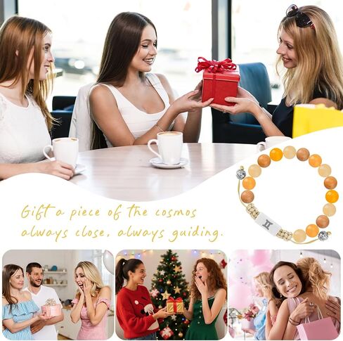 NFC Zodiac Bracelet Aries with Real-Time Daily Horoscope - Personalized Astrology Birthstone Jewelry, Adjustable Knot Design for All 12 Zodiac Signs, Spiritual Gift for Women & Men in Saudi Arabia