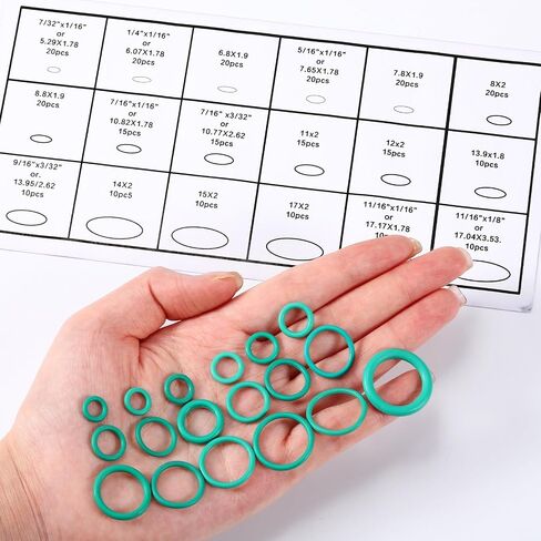 CAR A/C Valve Core ، 270 PCS O-Ring Kit ، 30 PCS ضاغط الأختام ، 45 قطعة صمام R12 R134A KIT O RING CAP CAP PORT SEAL in Kuwait