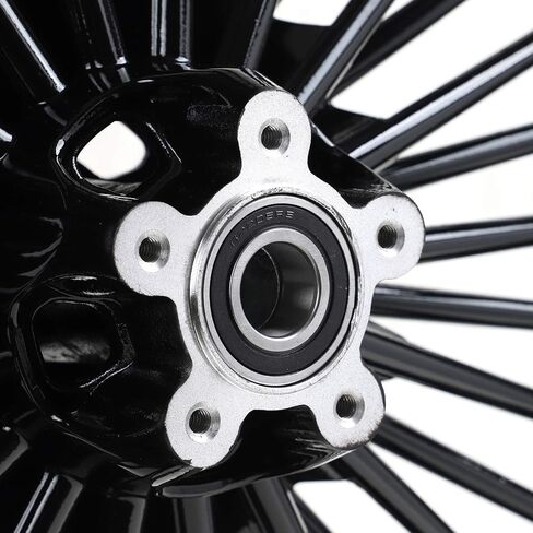 TOFR 21x3.5 Front Wheel Rim 36 Fat King Spokes Tubeless For Harley Touring 2009-2023 Road King Street Glide Road Glide Electra Glide Ultra Classic Ultra Limited With 11.8" Floating Front Brake Rotors in Kuwait