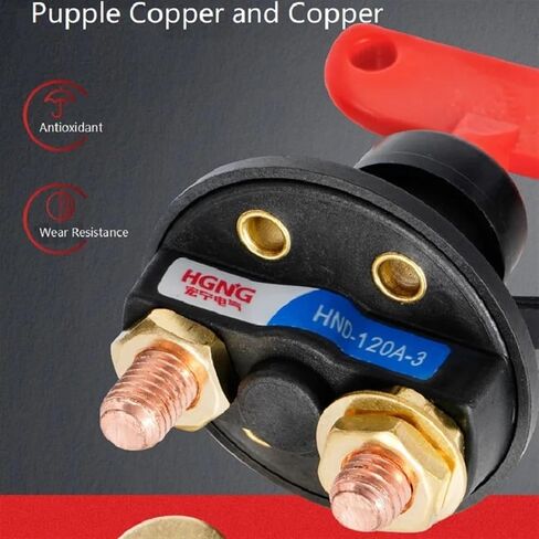 M10 Rotary Power Switch Auto Auto Car Reforted Offection Disconnector Disconnector Power Battery Cut Off Off to in Kuwait