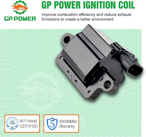Set of 8 Square Ignition Coil Compatible with Cadillac Chevy GMC Escalade Avalanche Silverado Suburban Tahoe Topkick Savanna Sierra Yukon 4.8L 5.3L 6.0L 8.1L UF271 D581 in Saudi Arabia