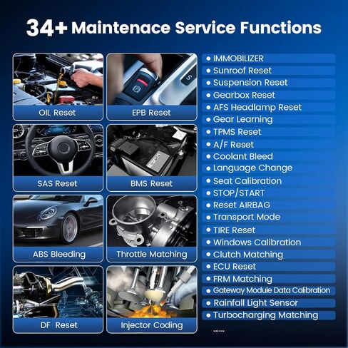 أداة تشخيص Mucar Vo8 OBD2 مع تحديث مجاني مدى الحياة ، أداة فحص ثنائية الاتجاه الكاملة مع 34+ خدمة إعادة ضبط ، وترميز ECU ، واختبار نشط 3000 ، وتوازن الطاقة ، والعمود المرفقي ، FCA SGW in Kuwait