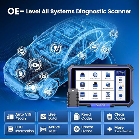 أداة تشخيص Mucar Vo8 OBD2 مع تحديث مجاني مدى الحياة ، أداة فحص ثنائية الاتجاه الكاملة مع 34+ خدمة إعادة ضبط ، وترميز ECU ، واختبار نشط 3000 ، وتوازن الطاقة ، والعمود المرفقي ، FCA SGW in Kuwait