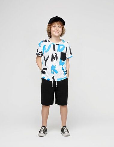 Size 6-12 Years Boys Summer Fall Outfits Set 2PCS Short Sleeve T-Shirt & Shorts Sets Teen Fashion Clothing Sets in Saudi Arabia