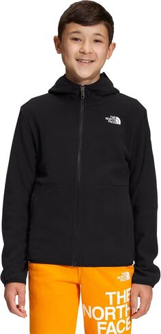 The North Face Teen Glacier Lightweight Full Zip Hoodie Jacket ، TNF Black ، X-Small in Saudi Arabia