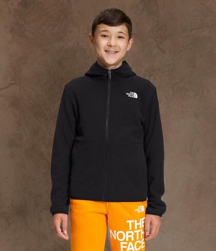 The North Face Teen Glacier Lightweight Full Zip Hoodie Jacket ، TNF Black ، X-Small in Saudi Arabia