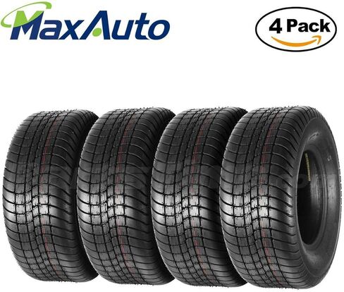 MaxAuto 20.5x8.00-10 Trailer Tires 205/65-10 Load Range C 6PR, Set of 4 in Saudi Arabia