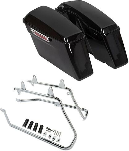 for 95-97,for Bones 08-11,for 90-13,for Lo 10-13,for Heritage 86-13,for 99-09 Heritage Hard Saddlebags Saddle Bags w/Conversion Brackets in Saudi Arabia