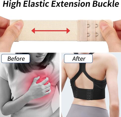 12 PCS Bra Extenders 2 Hooks, Bra Strap Extender, 2 Hook Bra Extenders for Women Elastic Extension Strap Plus Size in Kuwait
