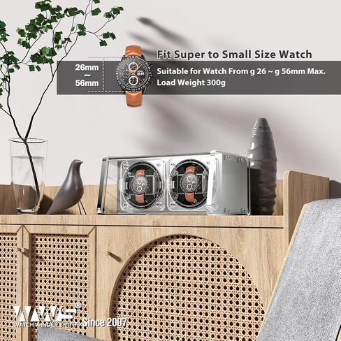 Watch Winder for Automatic Watches - Watch Winder Box with Quiet Motor 4 Rotation Mode Setting in Kuwait