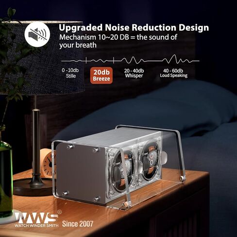 Watch Winder for Automatic Watches - Watch Winder Box with Quiet Motor 4 Rotation Mode Setting in Kuwait