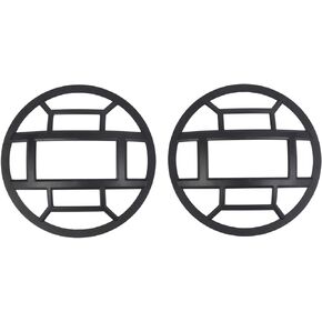 Linskip Front Headlamp Protector Cover Compatible with 2018-2024 Jeep Wrangler JL 4XE/2020-2024 Gladiator JT, Headlight Guard, Exterior Accessories(Matte Black)
