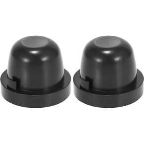 X AUTOHAUX 2pcs 65mm Car Rubber Housing Seal Caps Headlight Dust Cover Waterproof Dustproof Caps