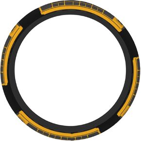 Black Yellow School Bus Sport Steering Wheel Cover 15 inch Universal Soft Breathable for Car Truck SUV Anti Slip in Kuwait