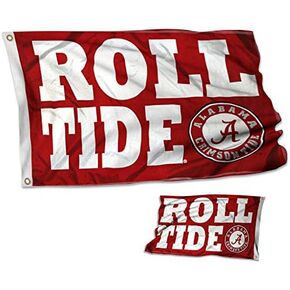 Alabama Crimson Tide ROLL TIDE Double Sided Flag